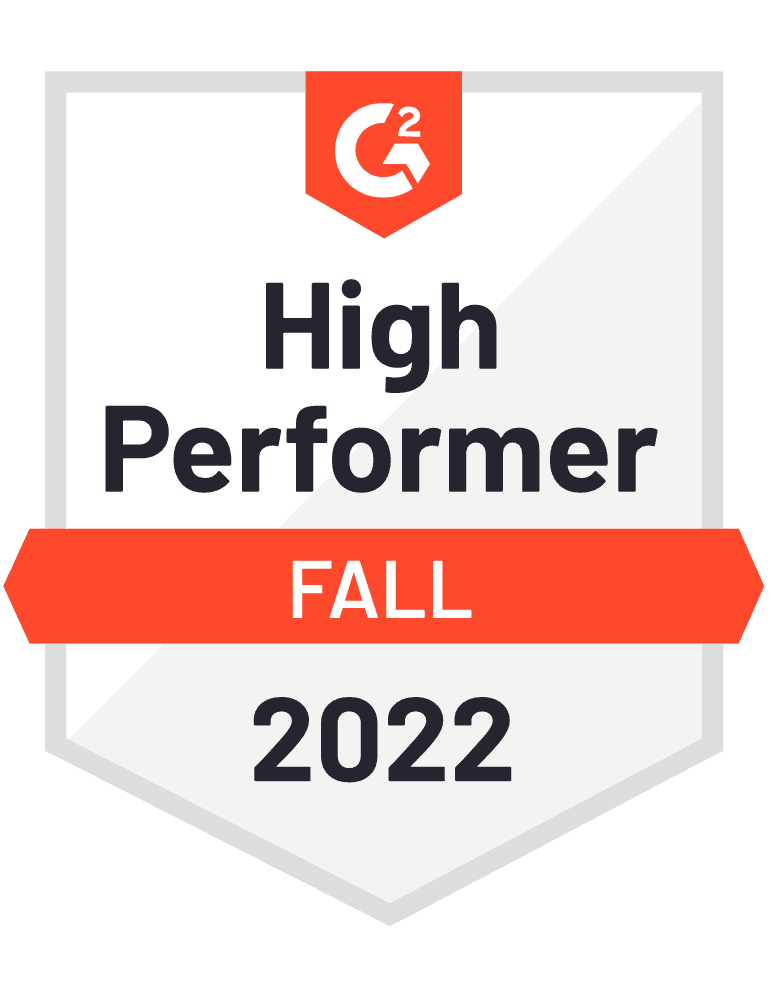 G2-Warehouse Management Category_High Performer Award
